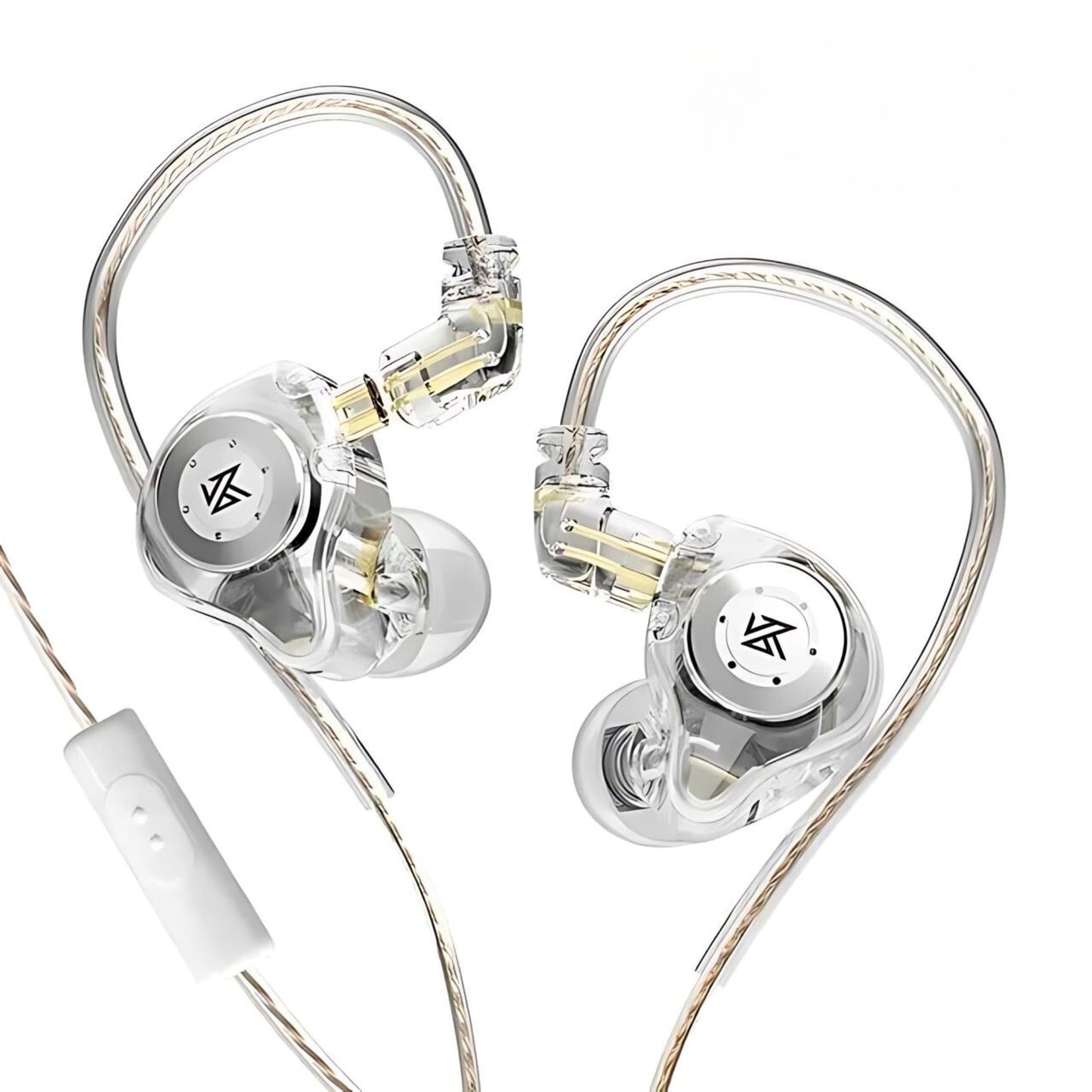 KZ EDX PRO Hi-Fi Dynamic Bluetooth Earphones in silver with mic