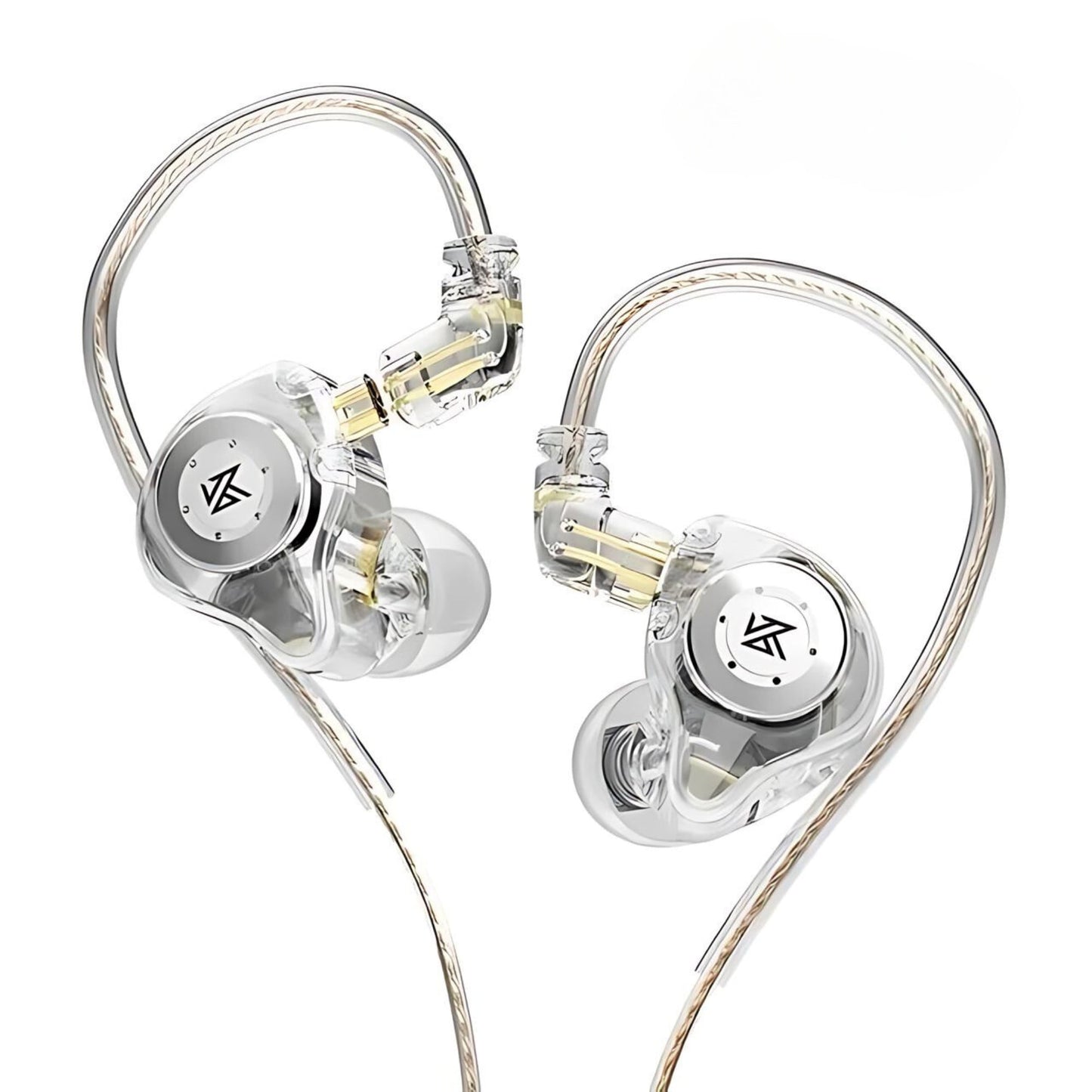 KZ EDX PRO Hi-Fi Dynamic Bluetooth Earphones in silver with no mic