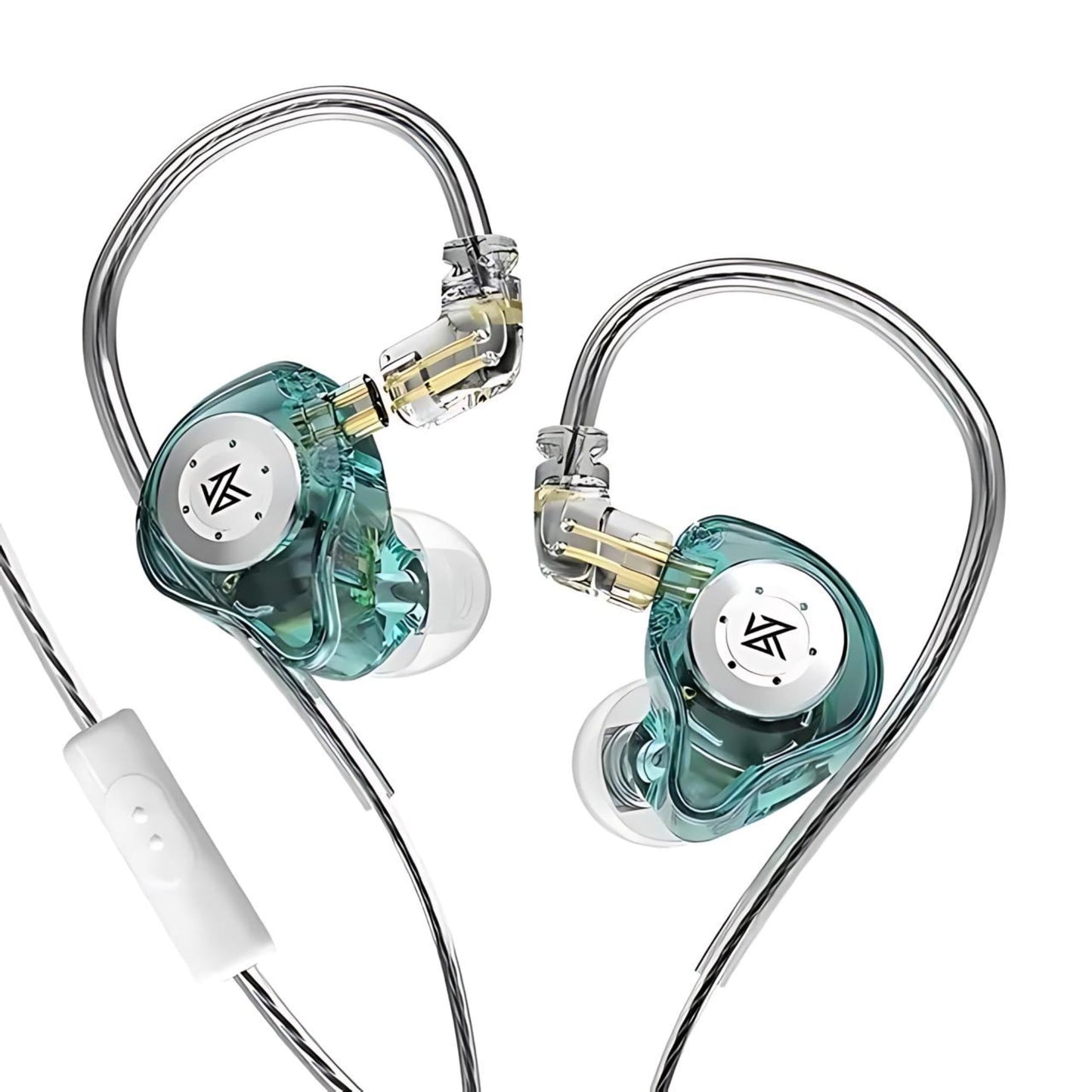 KZ EDX PRO Hi-Fi Dynamic Bluetooth Earphones in cyan with mic