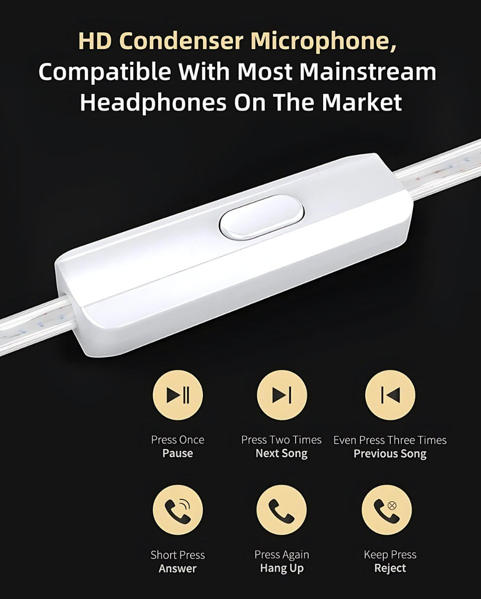 KZ ZSN Pro X HIFI Hybrid In-Ear Monitor Earphones' high definition condenser microphone