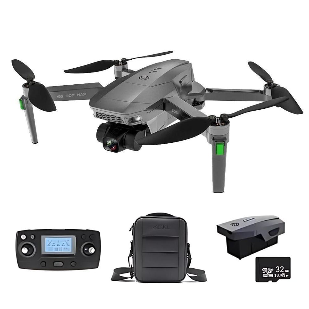 SG907 Max Drone with bag, battery pack, and 32gb card