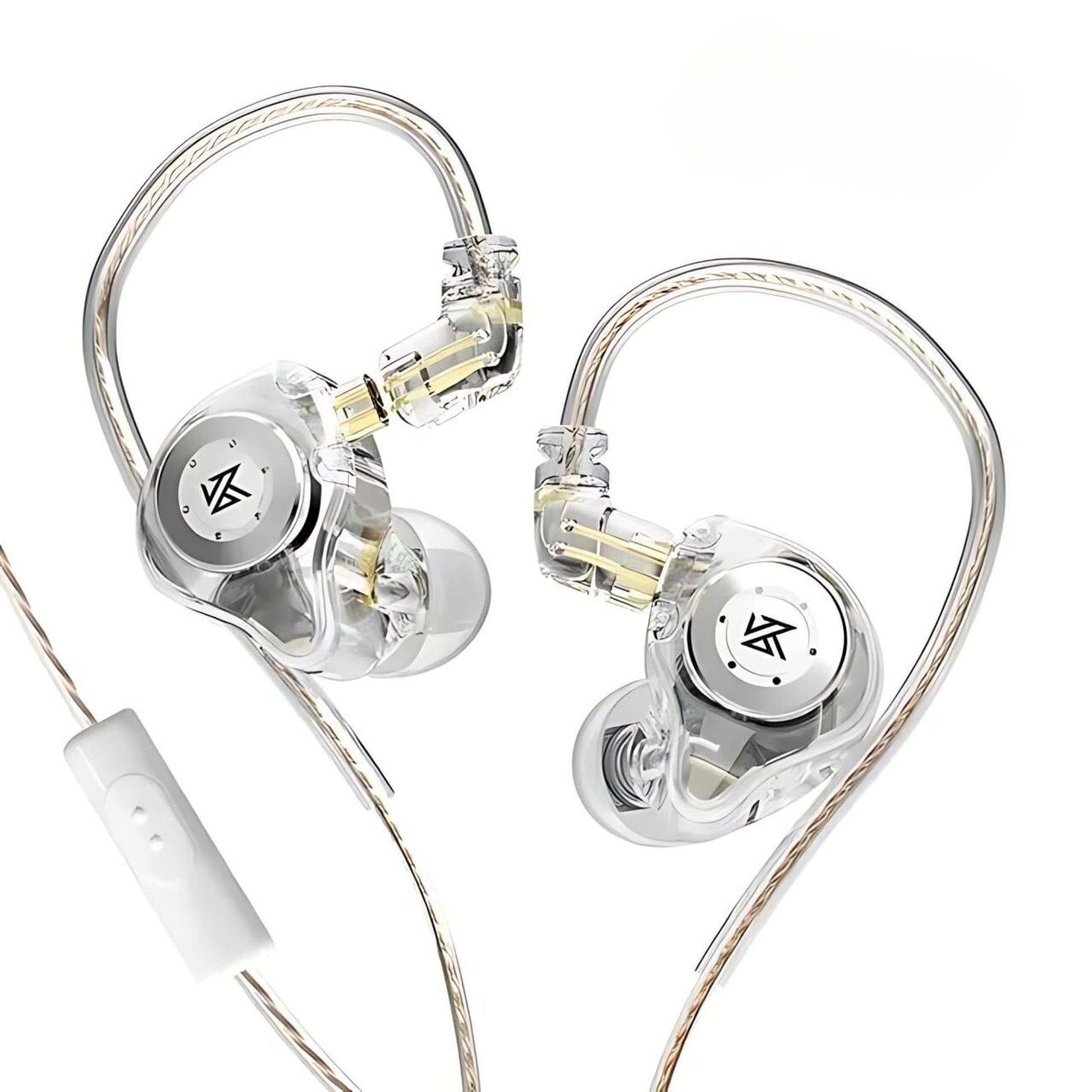 KZ EDX PRO Hi-Fi Dynamic Bluetooth Earphones in silver with mic