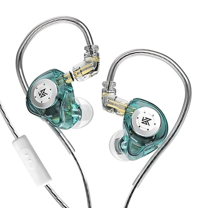 KZ EDX PRO Hi-Fi Dynamic Bluetooth Earphones in cyan with mic