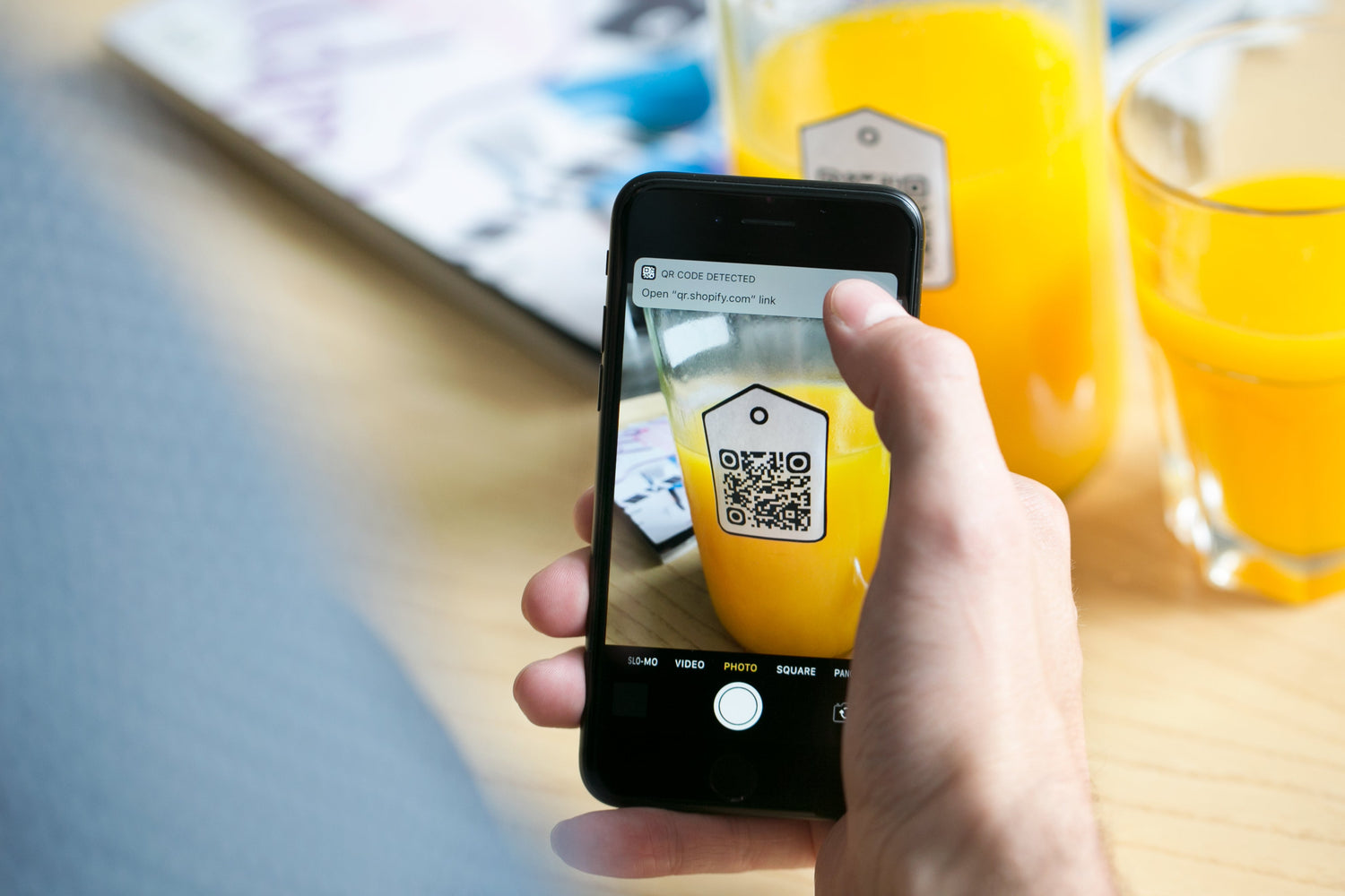 orange juice qr reorder